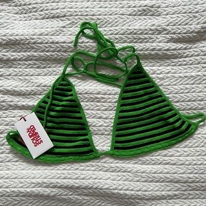 Solid & Striped Iris Crochet string bikini top